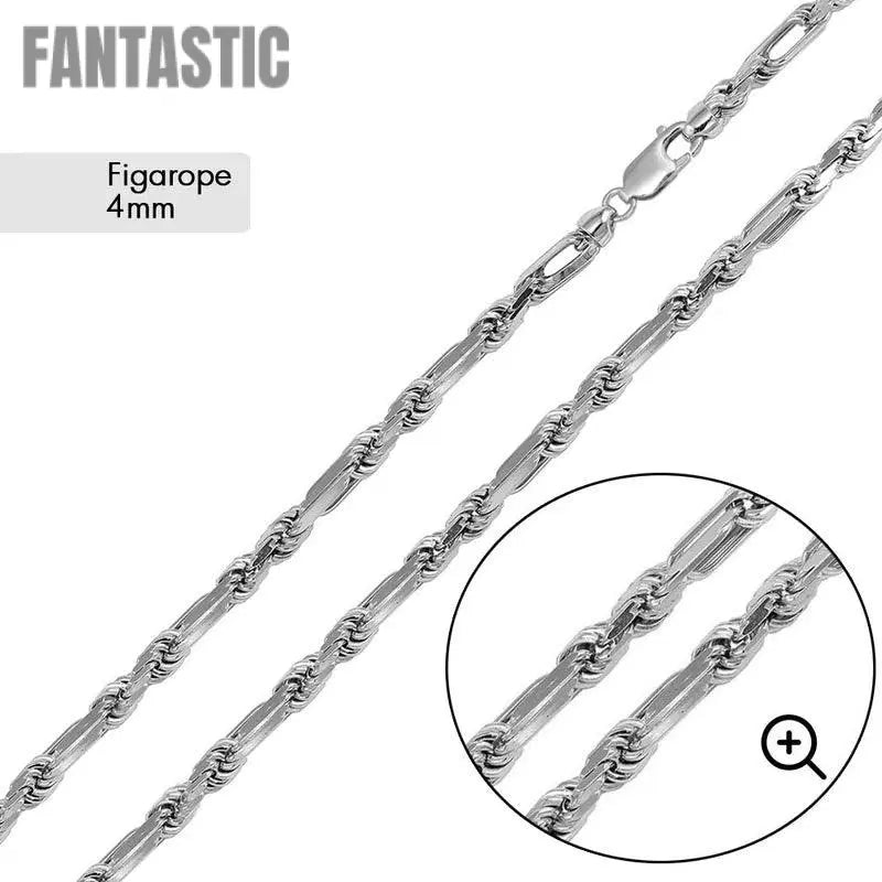 Figarope Milano Chain 4.0mm - CH532 | Silver Palace Inc. #plating_basic non-plated