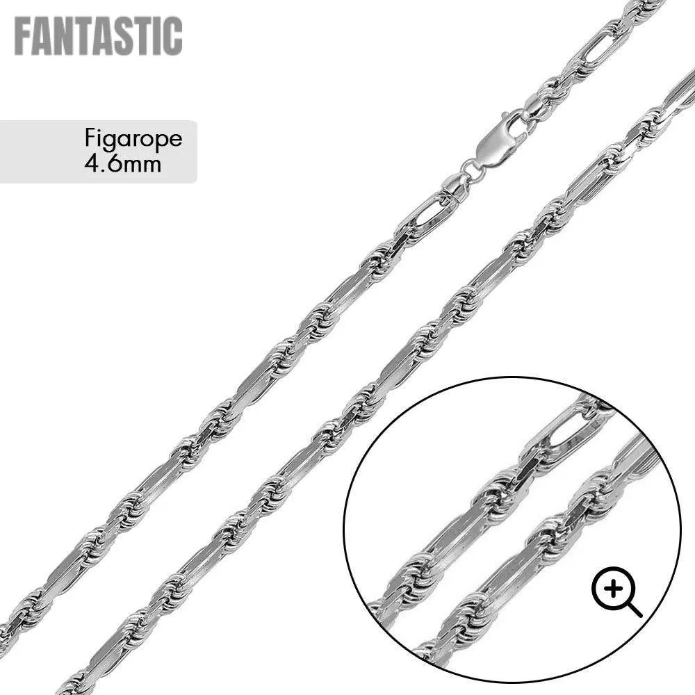925 Sterling Silver Figarope Milano Chain or Bracelet Fantastic NYC