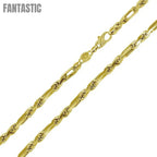 Silver 925 Gold Plated Hand Made Figarope Milano Chains 5.5mm - CH929 GP | Silver Palace Inc.  #plating_gold