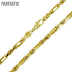 Silver 925 Gold Plated Hand Made Figarope Milano Chains 8mm - CH931 GP | Silver Palace Inc.  #plating_gold