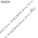 Silver 925 Diamond Cut Paperclip Link Bracelet and Chain 6mm - CH22 | Silver Palace Inc.
