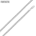 925 Sterling Silver Flat Rope Chain Fantastic NYC