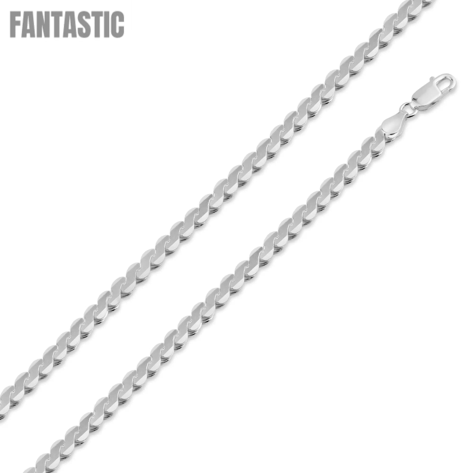925 Sterling Silver Flat Rope Chain Fantastic NYC