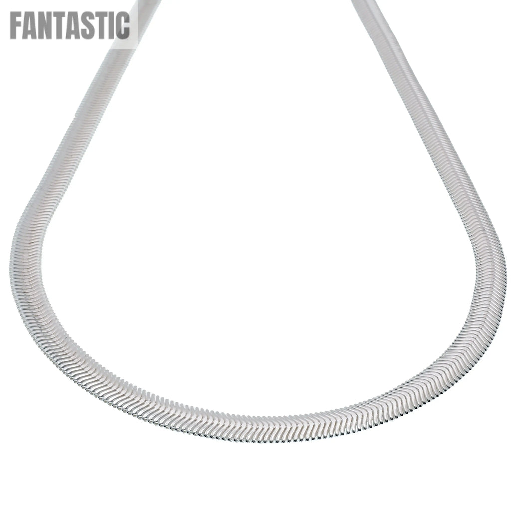 925 Sterling Silver Flexible Flat Snake Chain Fantastic NYC