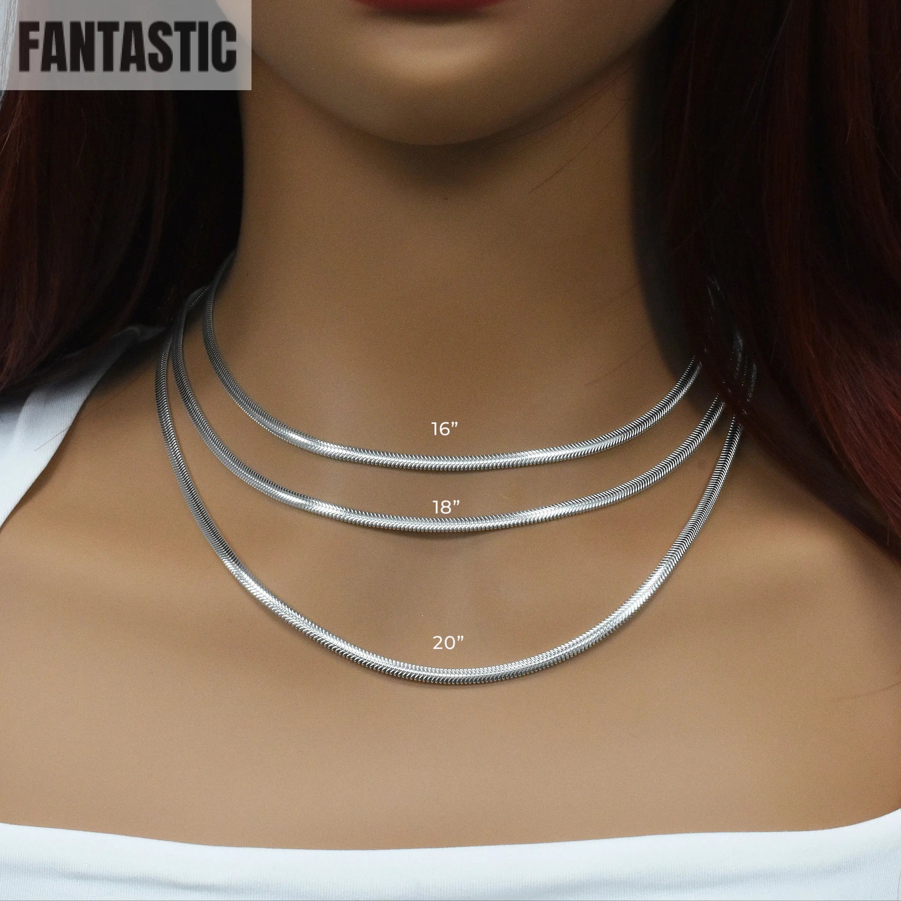925 Sterling Silver Flexible Flat Snake Chain Fantastic NYC