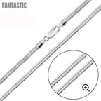 925 Sterling Silver Foxtail Chain Fantastic NYC