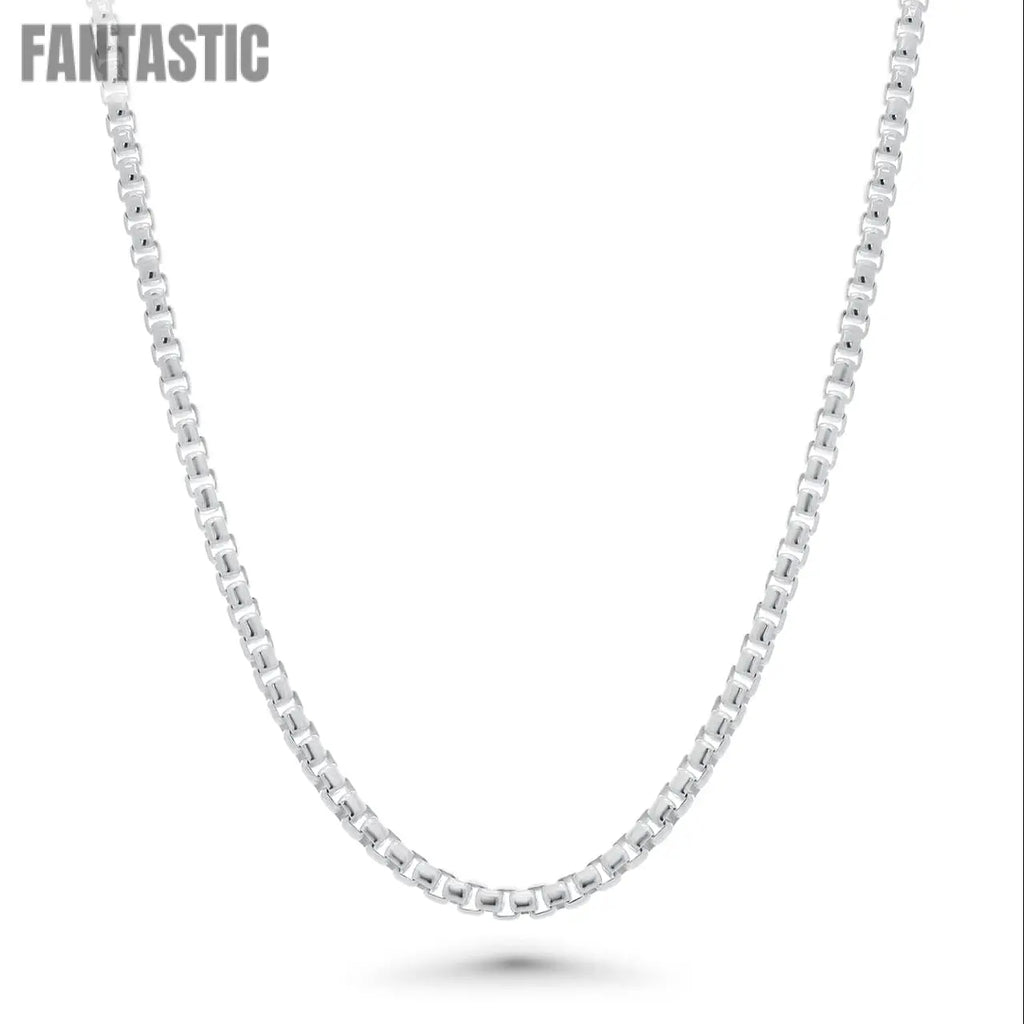 925 Sterling Silver Half Round Wire Box Chain or Bracelet Fantastic NYC