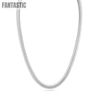 925 Sterling Silver Hollow Round Snake Chain Fantastic NYC