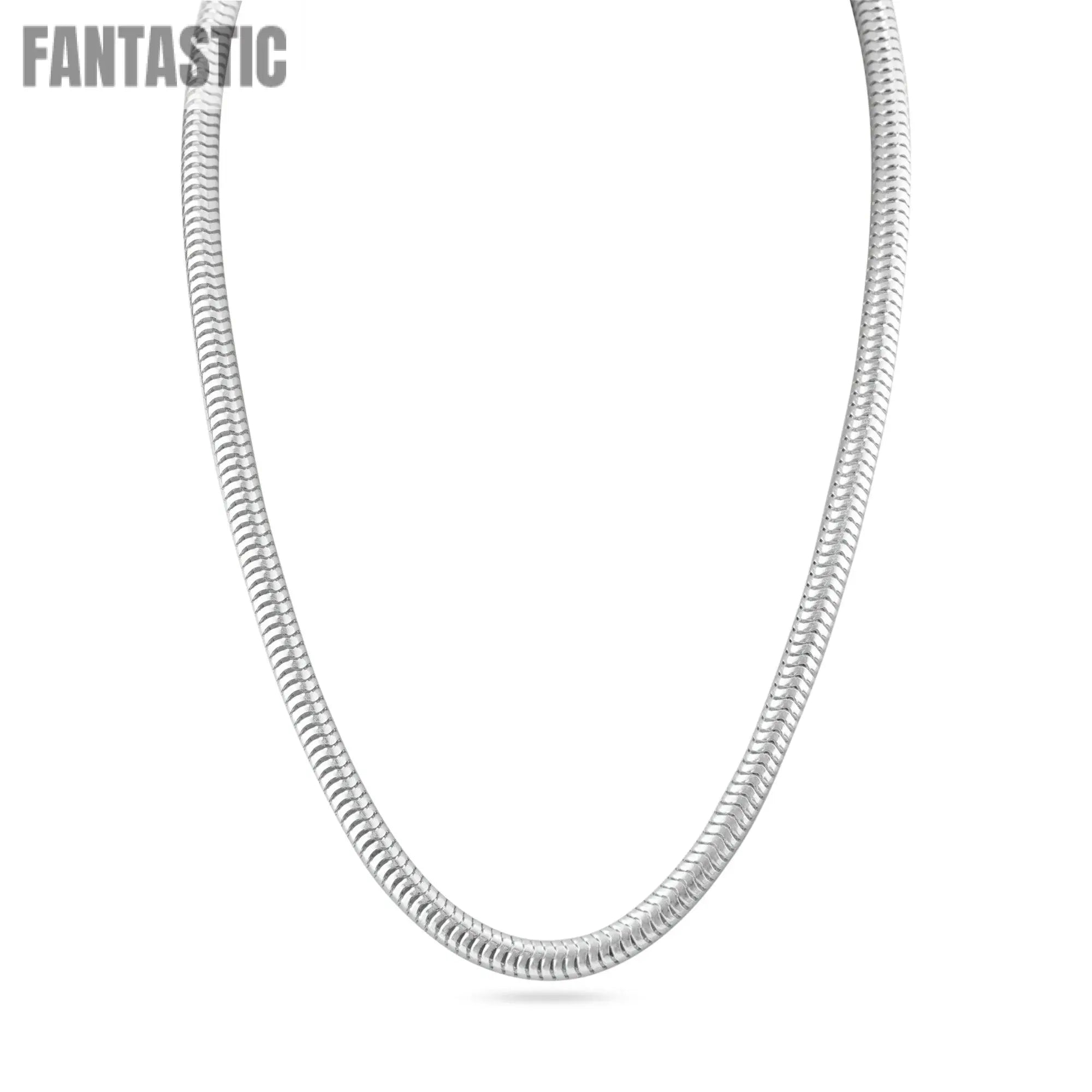 925 Sterling Silver Hollow Round Snake Chain Fantastic NYC