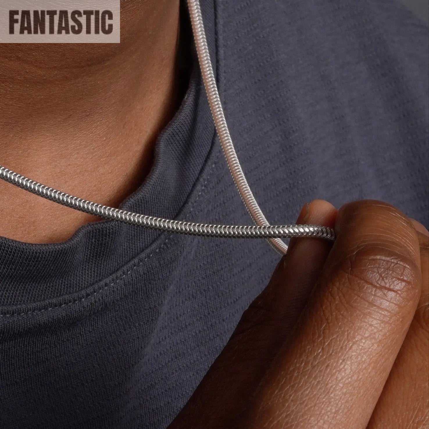 925 Sterling Silver Hollow Round Snake Chain Fantastic NYC