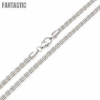 925 Sterling Silver Ice 4 Sided Diamond Cut 180 3.6mm Chain or Bracelet - CH842 Fantastic NYC