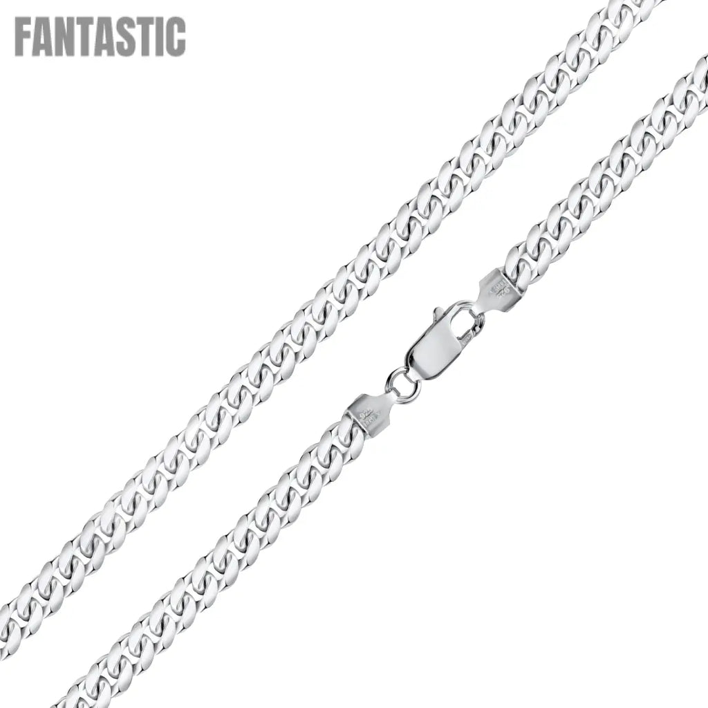 925 Sterling Silver Light Weight Miami Cuban Chain or Bracelet Fantastic NYC