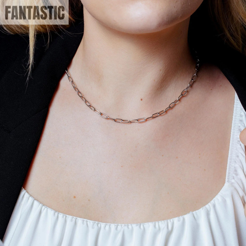 925 Sterling Silver Oval Paperclip Link Chain or Bracelet Fantastic NYC