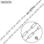Silver 925 Rhodium Plated Paperclip Link Chain 2.8mm - CH459 RH | Silver Palace Inc. #plating_rhodium