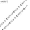 925 Sterling Silver Puffed Marina Chain or Bracelet