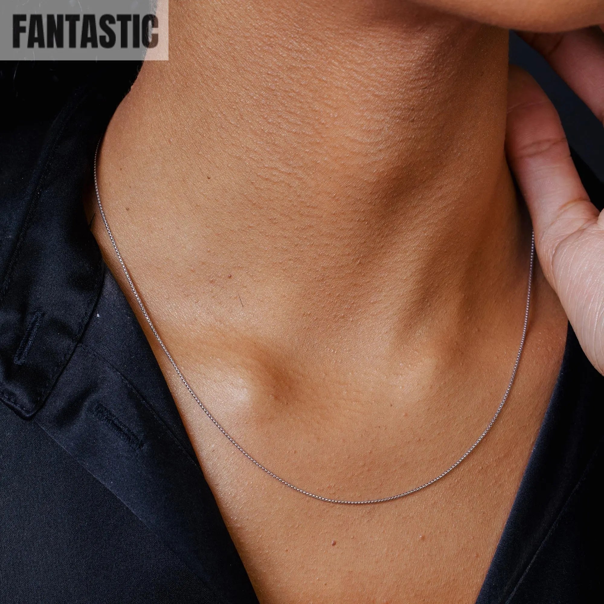 925 Sterling Silver Round Box Chain Fantastic NYC