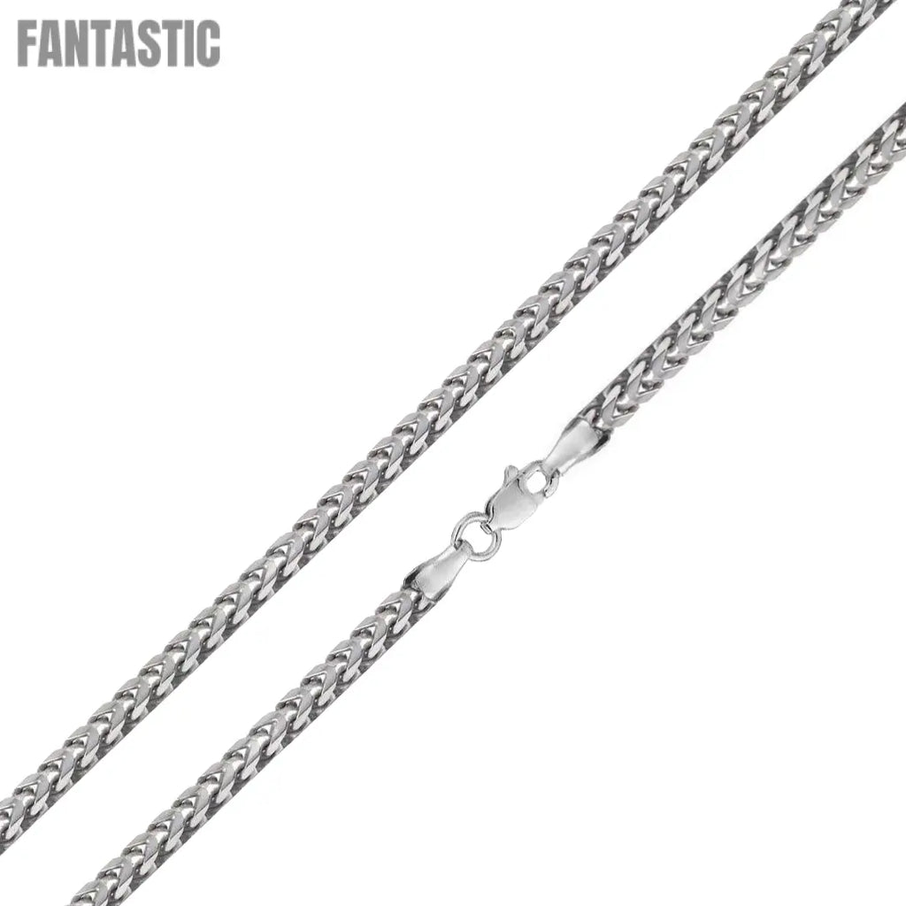 925 Sterling Silver Round Hollow Franco Chain Fantastic NYC