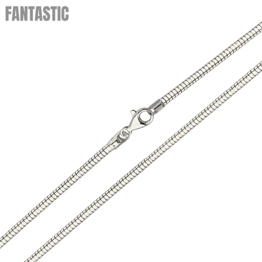 925 Sterling Silver Round Omega Chain Fantastic NYC