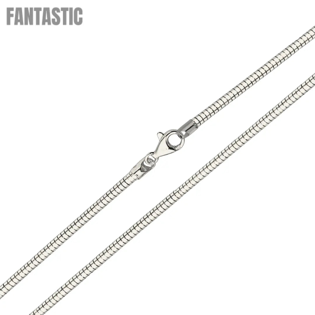 925 Sterling Silver Round Omega Chain Fantastic NYC