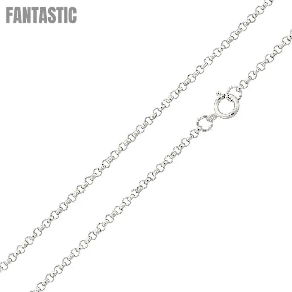 925 Sterling Silver Round Rolo Chain Fantastic NYC