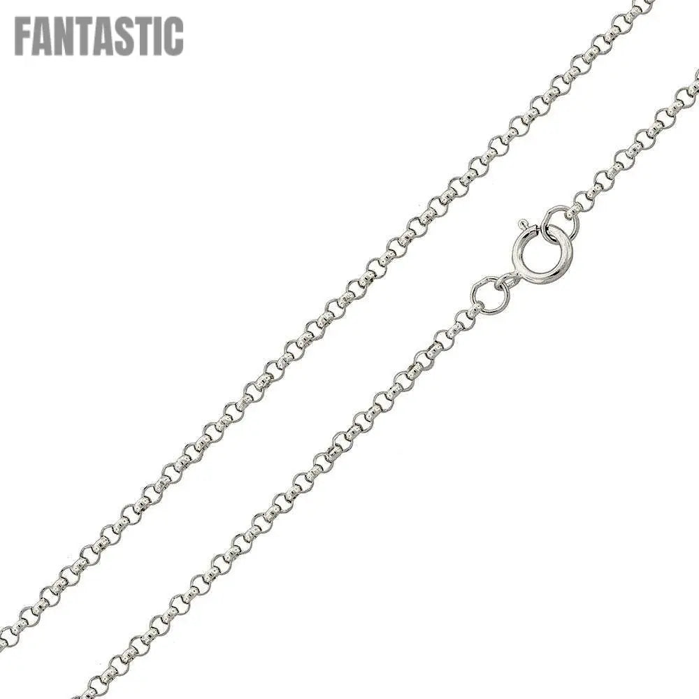 925 Sterling Silver Round Rolo Chain Fantastic NYC