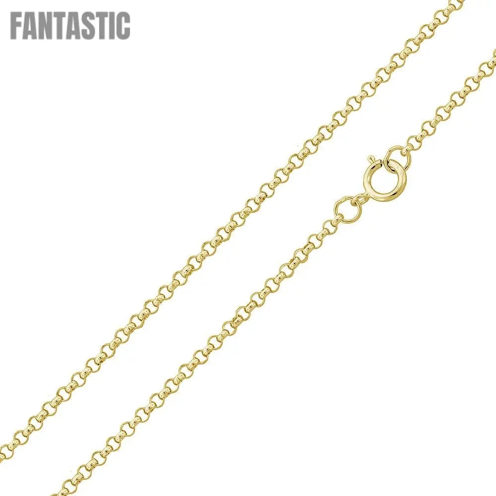 925 Sterling Silver Round Rolo Chain Fantastic NYC