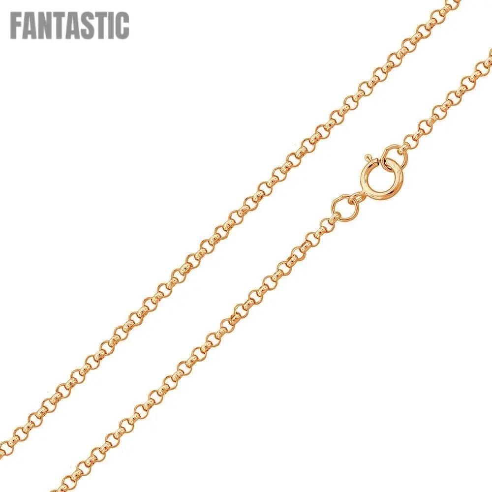 925 Sterling Silver Round Rolo Chain Fantastic NYC