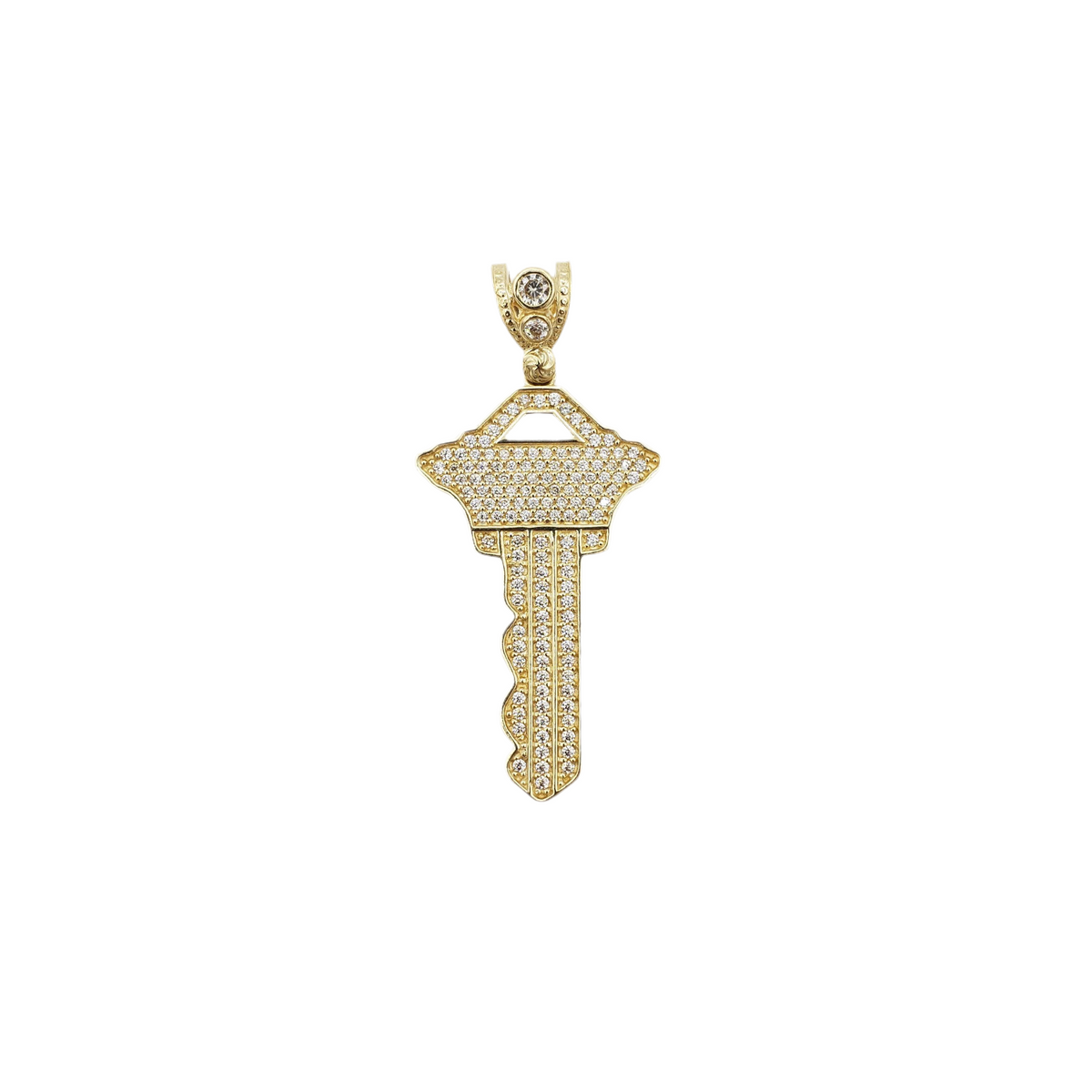 14K Gold- Triangle Head Key Pendant Fantastic Jewelry NYC