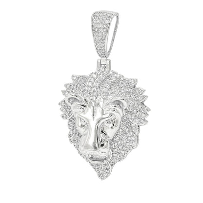 BRP-07 Brass Lion Pendant Fantastic Jewelry NYC