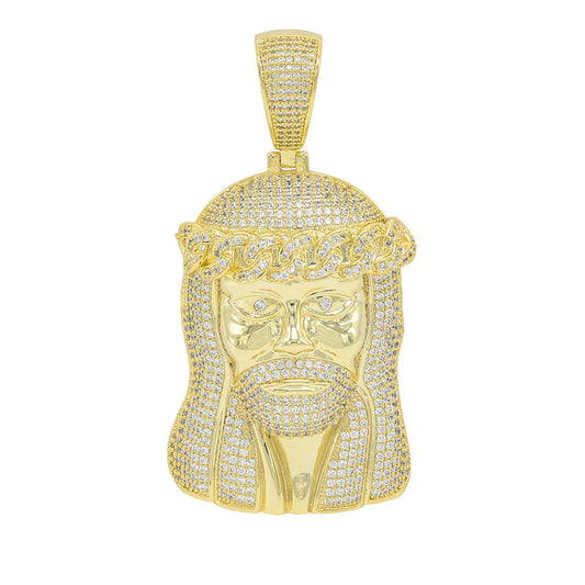 BRP-11 Brass Jesus Pendant Fantastic Jewelry NYC