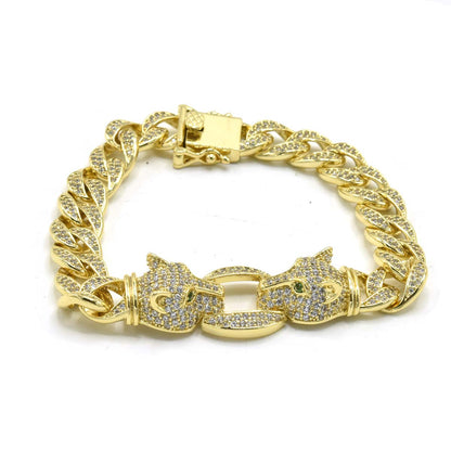 Brass Cuban 16 inch Chain and 7.5 inch Bracelet Set (SALE) Fantastic Jewelry NYC