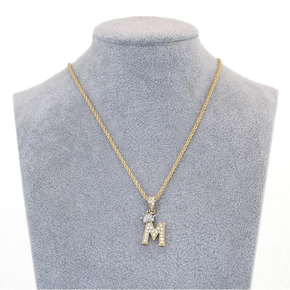 Crown Necklace in 14K Gold with CZ