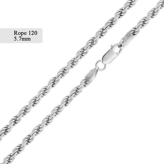 Rope 120 Chain or Bracelet 5.7mm - CH530 SPI