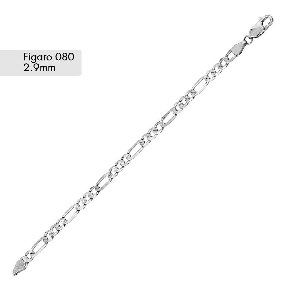 Figaro 080 2.9mm Chain or Bracelet - CH604 SPI