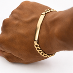 14K real gold Cuban Link bracelet Fantastic Jewelry NYC Diamond District