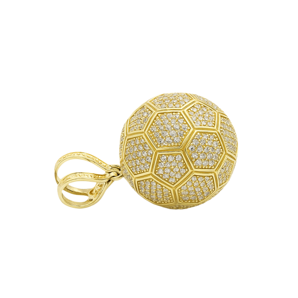 14K Real Gold Soccer Ball Pendant – For the Passion of the Game Fantastic Jewelry NYC