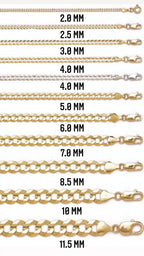 10k Hollow Gold Miami Cuban Bracelets