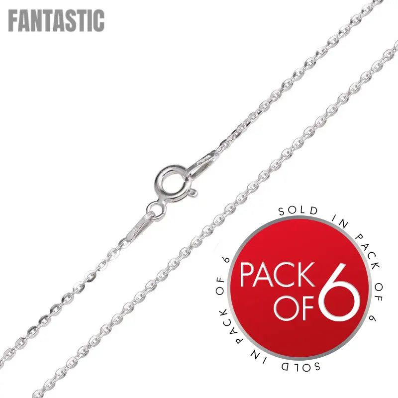 Flat Oval Link Chain 1.4mm (Pk of 6) - CH739 Fantastic NYC