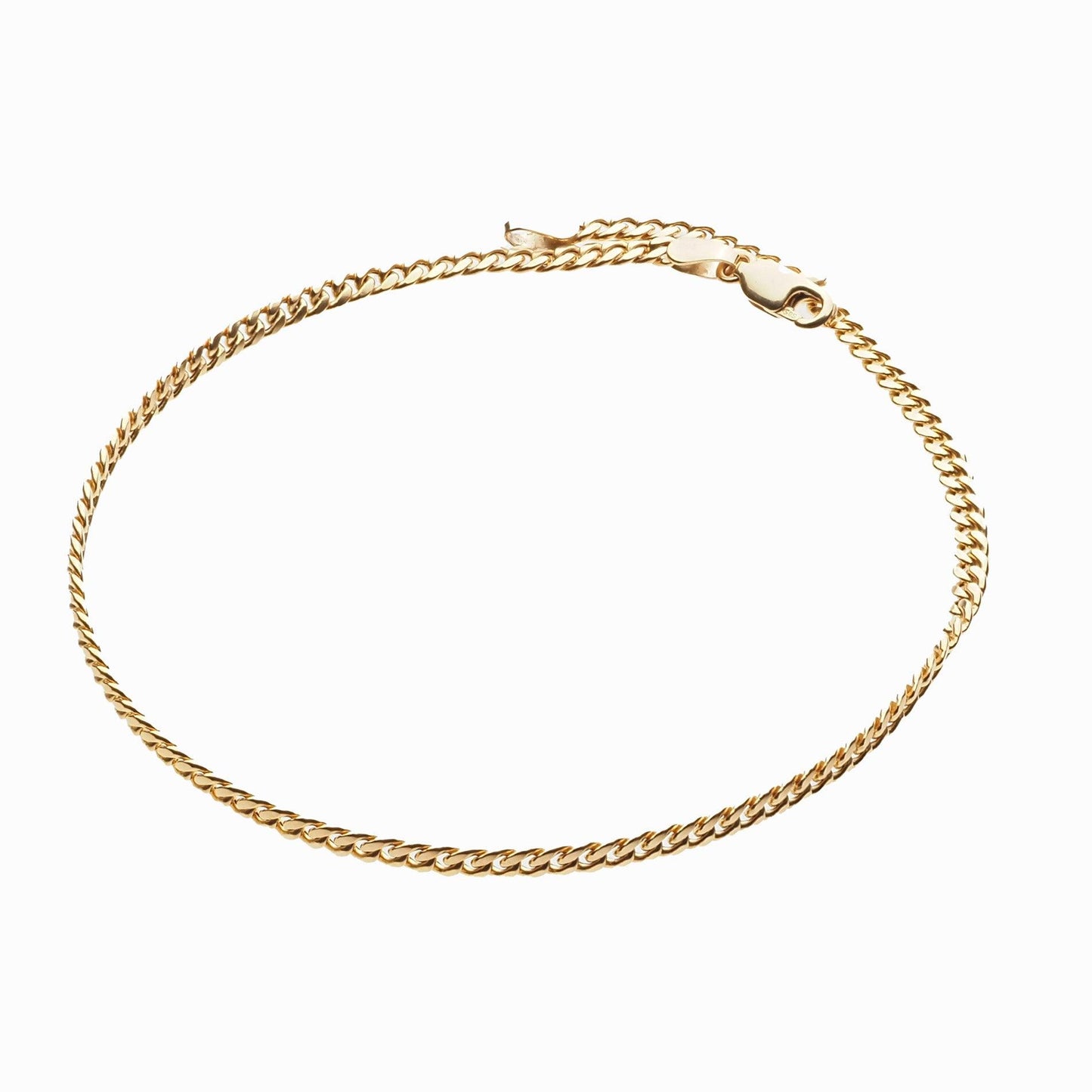 14K Gold Miami Cuban Link Bracelet  3MM WIDTH