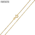Gold Plated 925 Sterling Silver 8 Sided Snake DC 025 Chain 0.8mm - CH381 GP Fantastic NYC