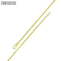 Gold Plated 925 Sterling Silver Adjustable Extension Chain 1.6mm - S040GP-CLAW