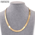 14K Gold Herringbone Necklace
