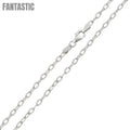 Cadena ovalada de plata de ley 925 pulida de alto brillo de 2,8 mm - CH738