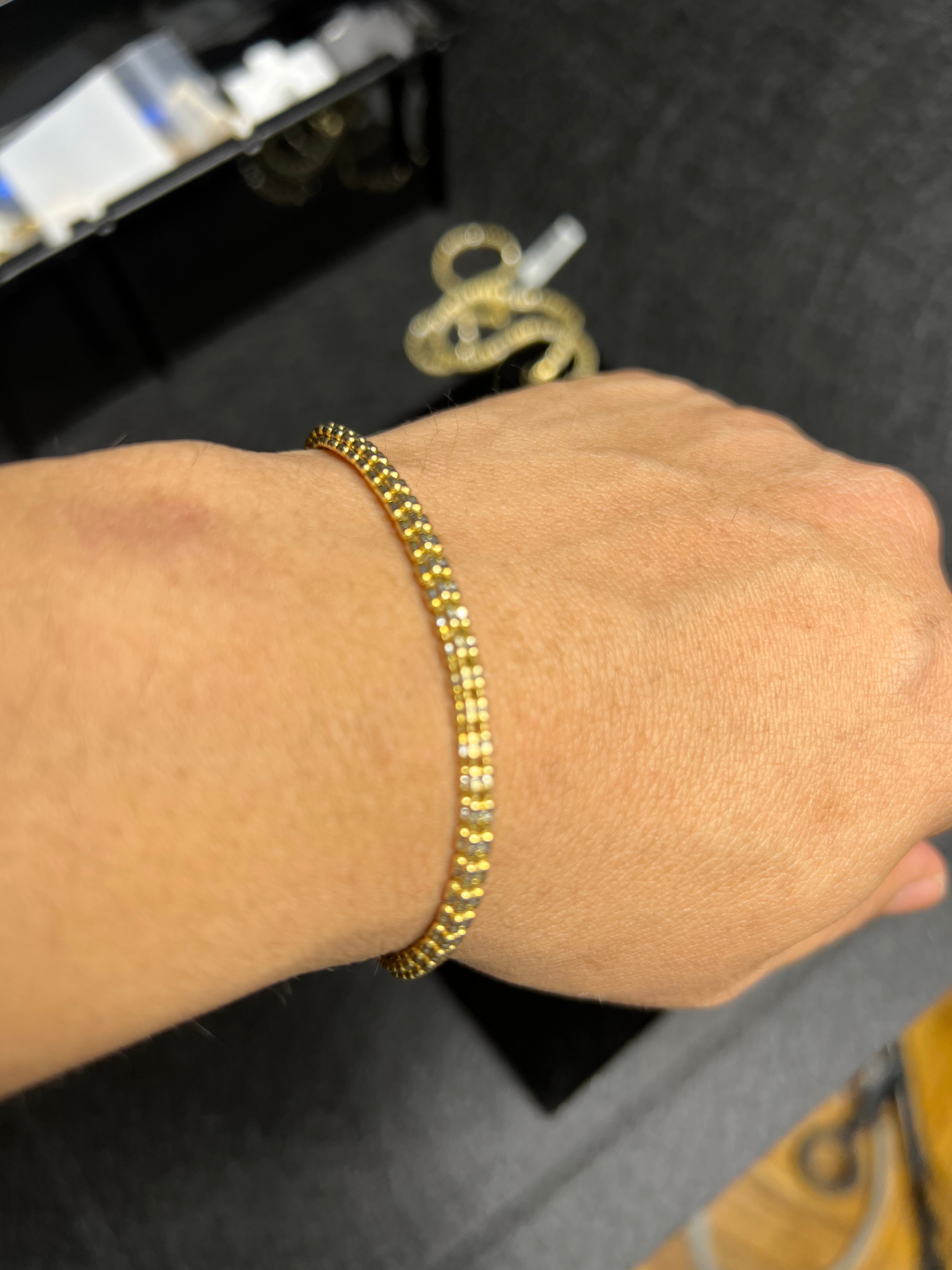 Ice bracelet 14k 8 inches