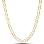 10K Gold Chain Hollow Cuban Link Diamond Cut (Pave) Fantastic Jewelry NYC