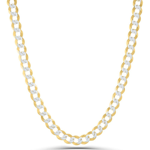 10K Gold Chain Hollow Cuban Link Diamond Cut (Pave) Fantastic Jewelry NYC