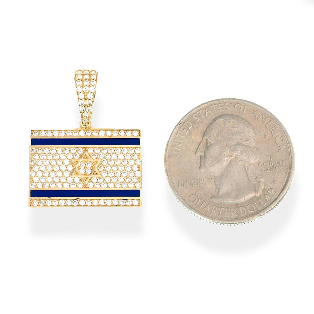 Israel Map-Flag Pendant