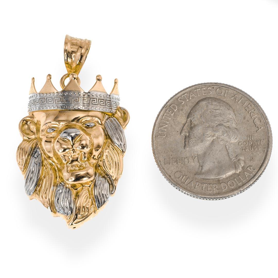 Lion Head Crown Pendant