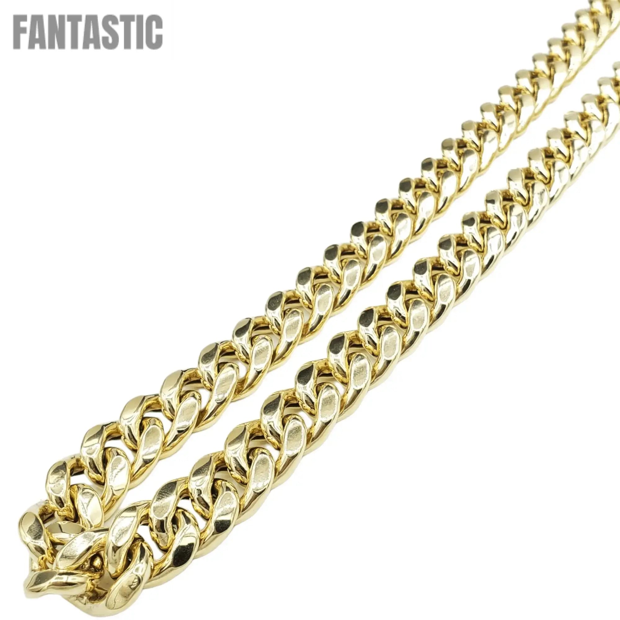 14K Gold - Hollow Miami Cuban Chain - Fantastic Jewelry NYC LLC