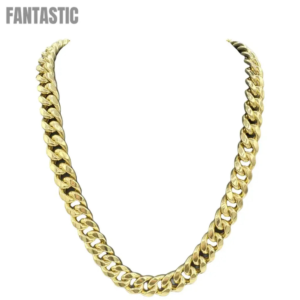 14K Gold - Hollow Miami Cuban Chain - Fantastic Jewelry NYC LLC